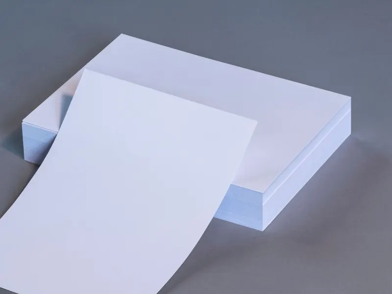 Stack of white A4 copier paper